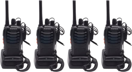 Walkietalkie - Set van 4x Baofeng BF-88E PMR portofoons - Met headsets