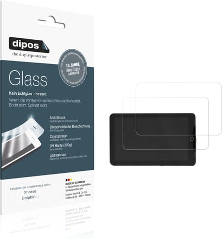 dipos – 2x Pantserfolie geschikt voor Xhorse Dolphin II | 9H Screenprotector