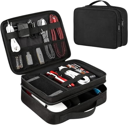 MMP® Kabel Organiser Tas - Organizer Tas - Zwart - 27cm x 20cm x 9cm