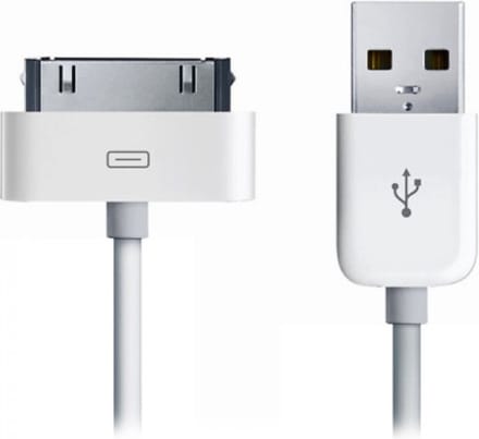 Xccess USB-A naar Apple 30-Pin Kabel 2 Meter - Wit