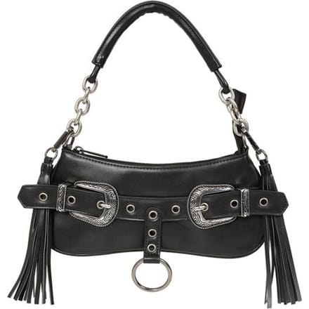 Banned - Gothic Handtas - Midnight Rodeo Handbag - voor Vrouwen - zwart