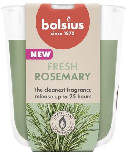 6x Bolsius Geurglas 80/73 True Scents Rosemary (1 stuk)