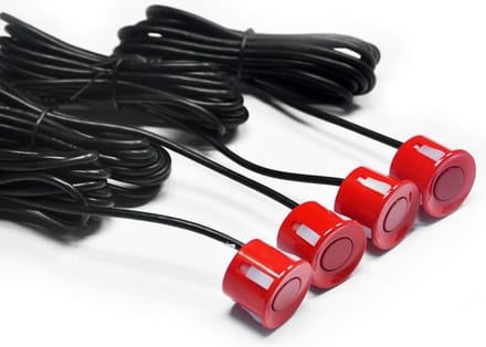 Parkeersensoren set | 4 sensoren | Geluid en Display | Rood