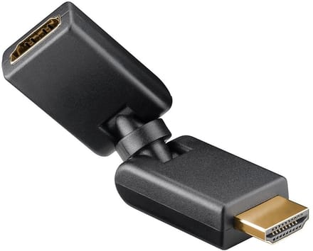 HDMI 2.0 Adapter - 180 graden draaibaar - 4K 60Hz - Zwart