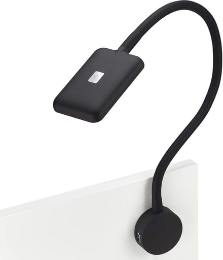 LED Bedlamp met Buigzame Arm, USB Aansluitingen en Touchsensor
