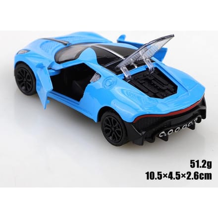 Zak 1:43 Legering Auto Bugatti La Voiture Noire Race Pull-Back Auto Kinder Speelgoed Met Drie Openbare Deuren