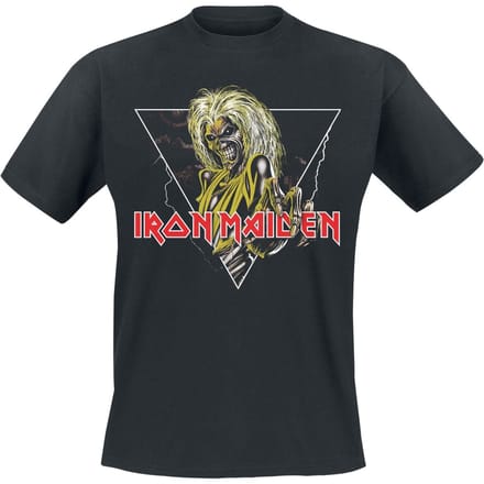 Iron Maiden T-shirt - Killers Triangle - S tot 3XL - voor Mannen - zwart