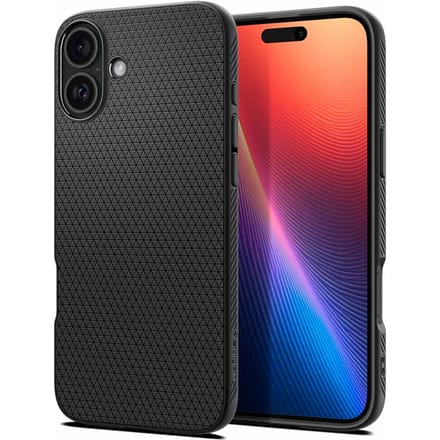 Spigen Liquid Air™ Backcover voor de Apple iPhone 16 Plus - Matte Black