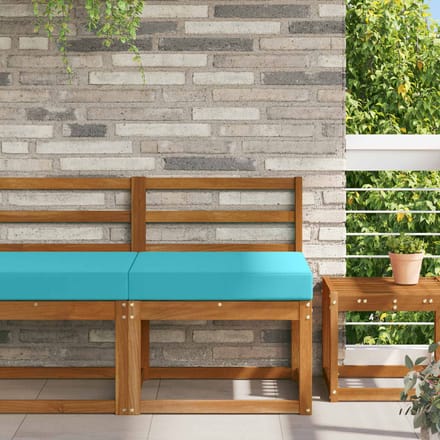 vidaXL - Buitenbankkussen - Polyester - Turquoise - 60 - x - 60 - cm
