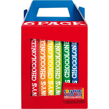 Tony's Chocolonely Chocoladecadeau - Geschenkdoos - Verjaardag - 6 repen - Fairtrade