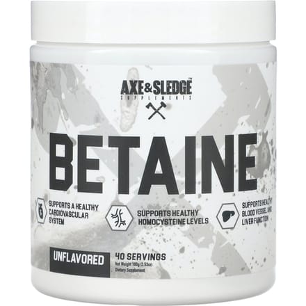 Ax & Sledge Supplementen, Basic, Betaïne, Ongezoet, 3,53 oz (100 gr)