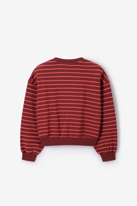 Sissy-Boy - Donkerrode gestreepte sweater
