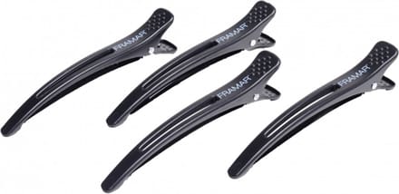 Merkloze Elastische Haarklemmen Zwart - Set van 4