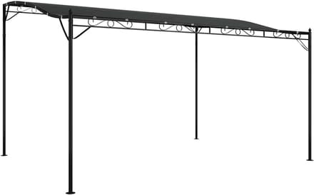 Tuinpaviljoen - Feesttent - Buitenfeesten - Waterdicht polyester - 4 x 3 meter - Antraciet