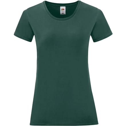 Dames-T-shirt Fruit of the Loom Iconic 150