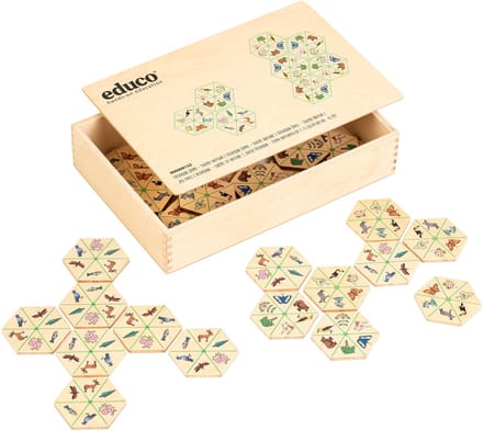 Educo Hexagon Natuur - Educatief speelgoed - Kinder speelgoed - Sensorisch speelgoed - Klassiek spel