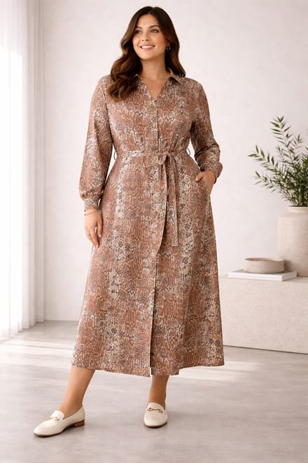 YEST CURVE Nicole Essential One pieces - Soft Terra/Multi Col - maat X-0(44)