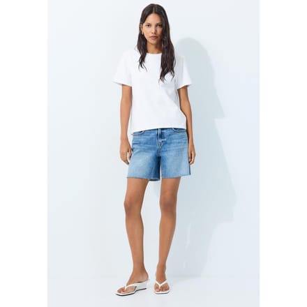 Stradivarius T-shirt met korte mouwen  Ecru S
