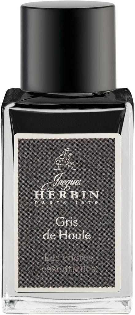Jacques Herbin Vulpen inkt - Inktfles Essentielles - Gris de Houle - 15 ml - Grijs