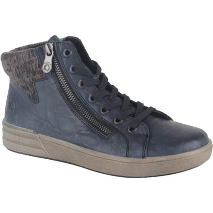 Rieker X0709-14 dames veterboots sportief blauw maat 38