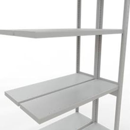 SCHULTE Lagertechnik Insteeksysteem voor dubbele rekken, MULTIPlus250, 3000x1000x(2x300) mm, 14 legborden, gegalvaniseerd