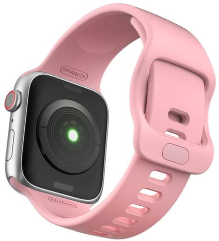 Smartwatch bandje - Apple Watch 42mm 44mm - roze siliconen
