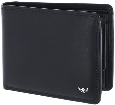 Golden Head Leren portemonnee Polo RFID Protect Scheintasche 1427 Schwarz zwart