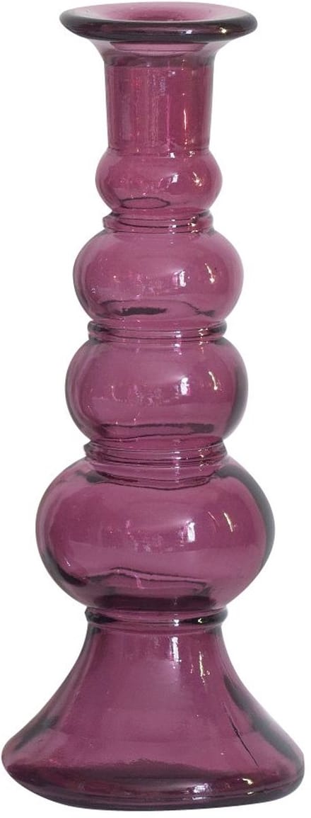 Kitsch Kitchen kandelaar gerycled glas roze