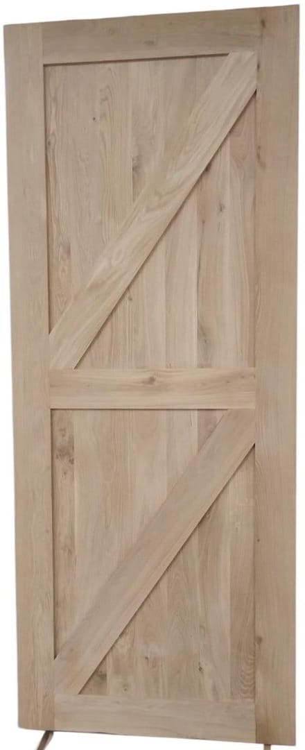 Eiken binnendeur - Massief eiken - 83x201,5cm - 40mm - Binnendeur - Landelijk - Houten deur - Eiken