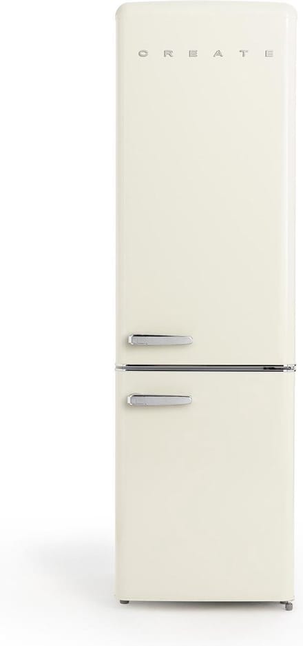 CREATE - Koelkast met vriezer - Combi koelkast - Capaciteit 244L - 3 verwisselbare planken - ECO Friendly - Gebroken wit - FRIDGE STYLANCE