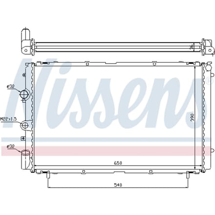 Radiator, motorkoeling NISSENS 63796