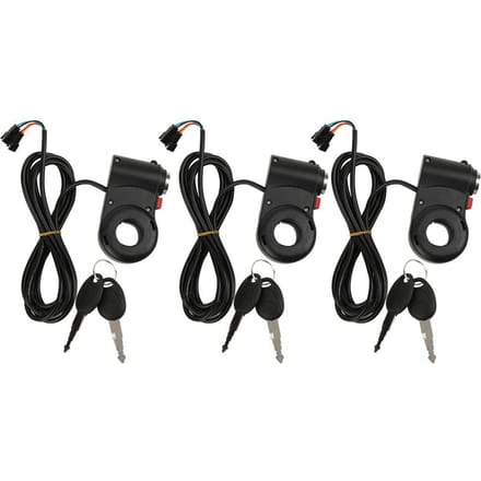3 stuks Stuurschakelaar Vooruit-Achteruit Knop met Vergrendeling Accessoire voor Elektrische Fiets black