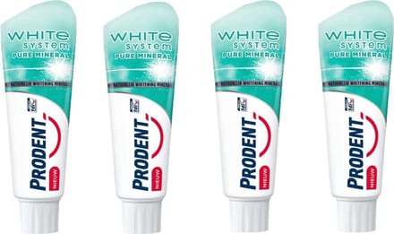 Prodent Tandpasta - White System Pure Mineral 4 x 75 ml