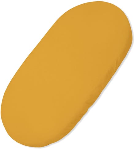 Cotton sheet for Moses basket Boho gondola stroller 75x35 cm - mustard