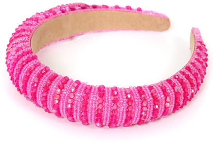 Haarband Glitter Steentjes - Roze