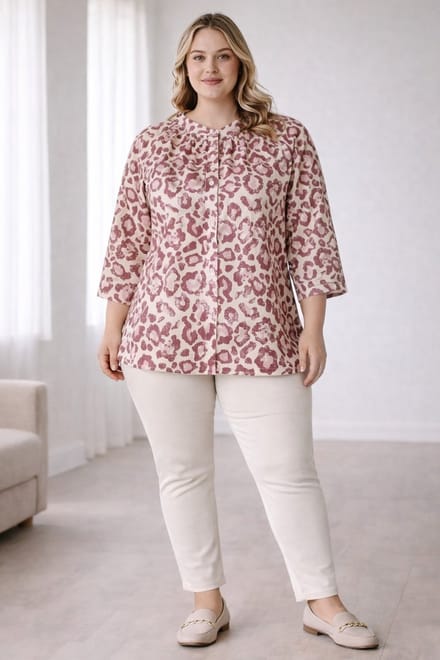 YEST CURVE Leontine - Plum/Multi Colour - maat 1(48)