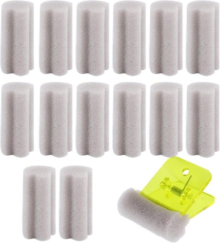Tafeltennis Borstel - Lijm Spons - Racket Onderhoud - Absorberende Spons - 15 Stuks - Grijs