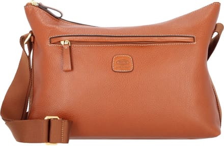 BRIC'S Leren Schoudertas Life Pelle Shoulderbag Marta Leather Bruine