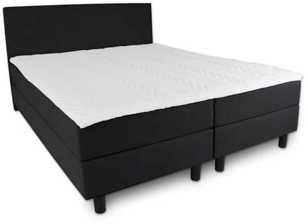 Boxspring Essential - 140x200 Compleet - Zwart Glad - BG Homestyling