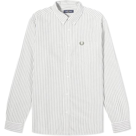Fred Perry Herenpoloshirt met dubbele kraag (Wit)