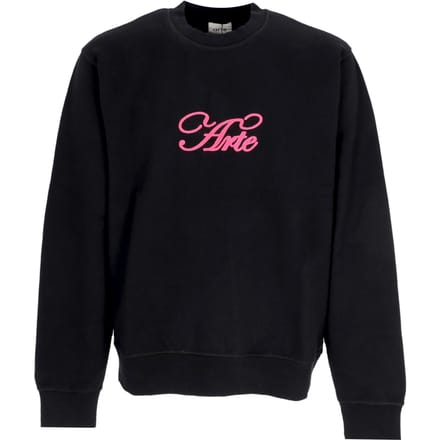 Lichtgewicht Crewneck Man Logo Crewneck zwart