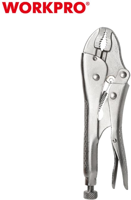 WORKPRO WP231058 – Griptang – 180 mm – CR-V Staal – Rechte Bek – Vergrendelfunctie – Voor Lassen & Metaalbewerking