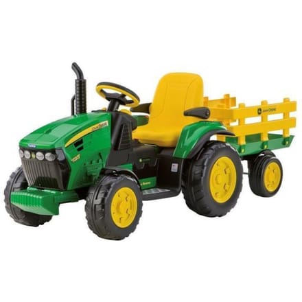 Peg Perego John Deere Ground Force met trailer Elektrische voertuigen