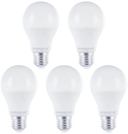 5 Pack - E27 Led Bol Lamp A60 - 7W - 806 Lm - 5000K Daglicht Wit - Non Dimmable
