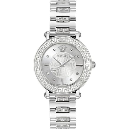 Versace Greca Sphere VE9C00324 Horloge - Staal - Zilverkleurig - Ø 35 mm