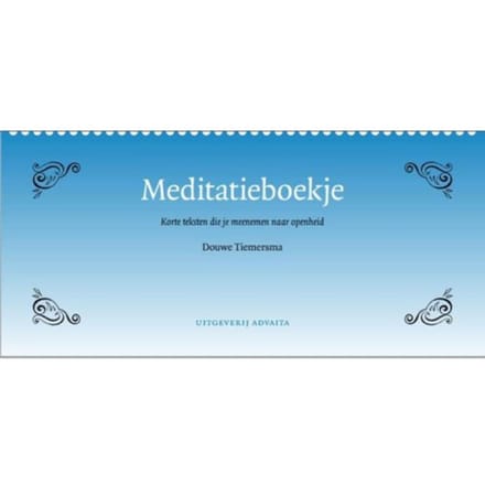 Meditatieboekje - Douwe Tiemersma