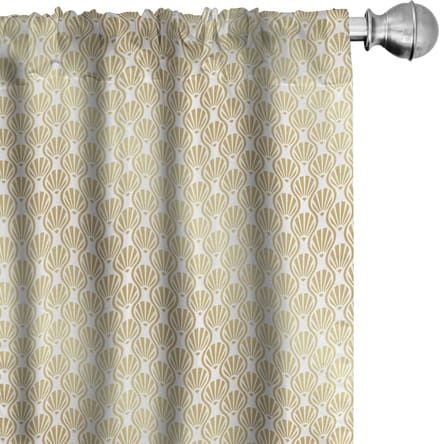 ABAKUHAUS Abstrakt Voorhang – Zeeschelp, 2x75x225 cm – Microvezel