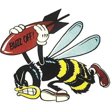 Motorfiets stickers Lethal Threat Mini Vilain Abeille Tueuse