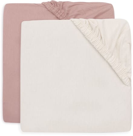 Jollein wieg/co-sleeper hoeslaken 2 stuks Wild Rose / Ivory unisex