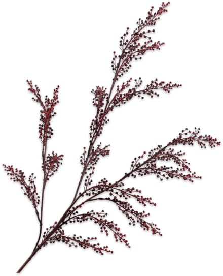 Silk-ka Kunstbloem-Zijden Bloem-Kunsttak Bessentak Bordeaux 89 cm